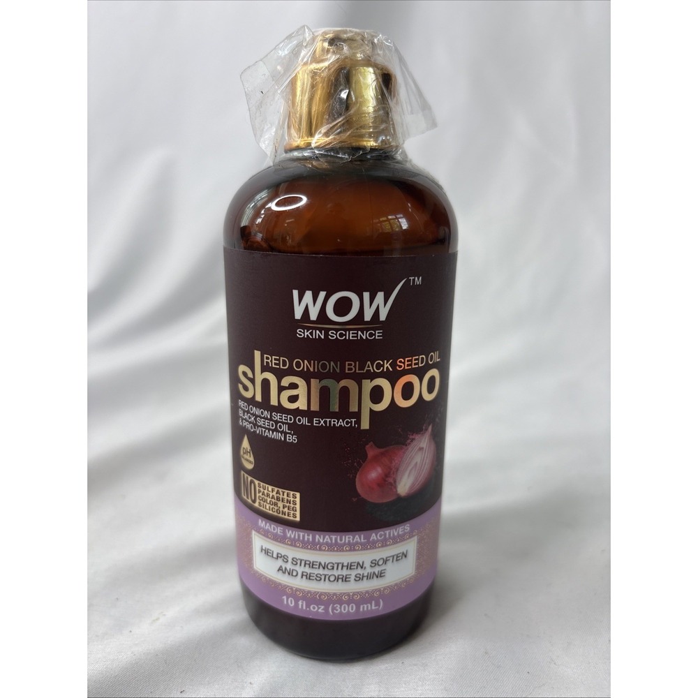 WOW Skin Science Shampoo 10 oz Red Onion Black Seed‎ Oil NEW